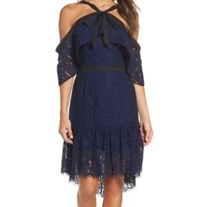 Adelyn Rae Tracy Cold Shoulder Lace Dress